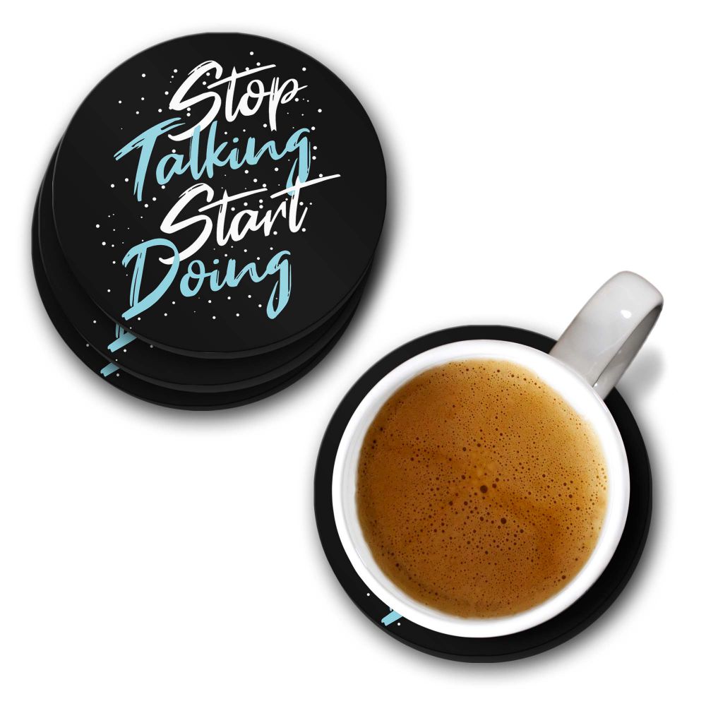 Stop Talking Coasters - corporate gift by YuBingo