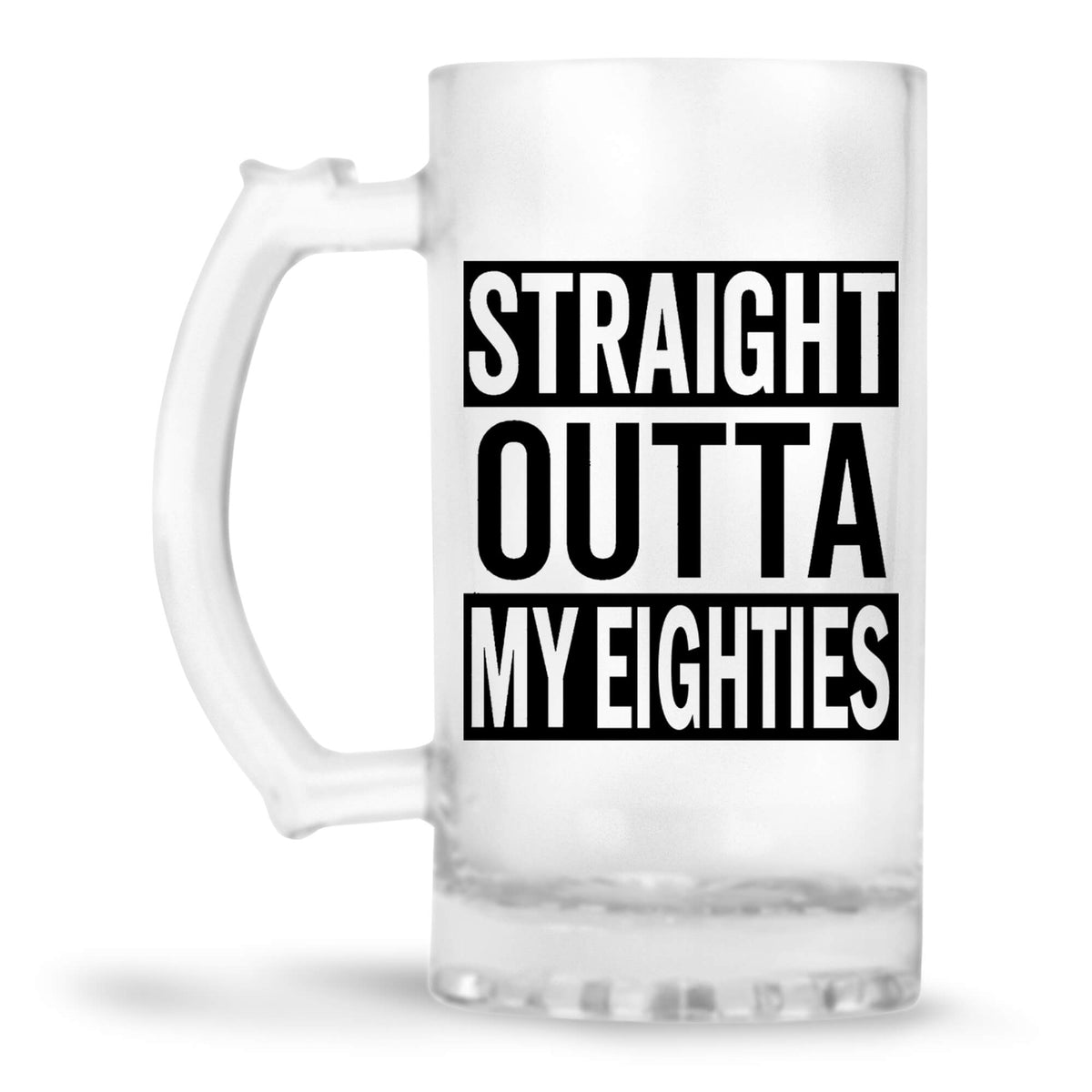 Straight Outta Eighties Beer Mug - corporate gift by YuBingo