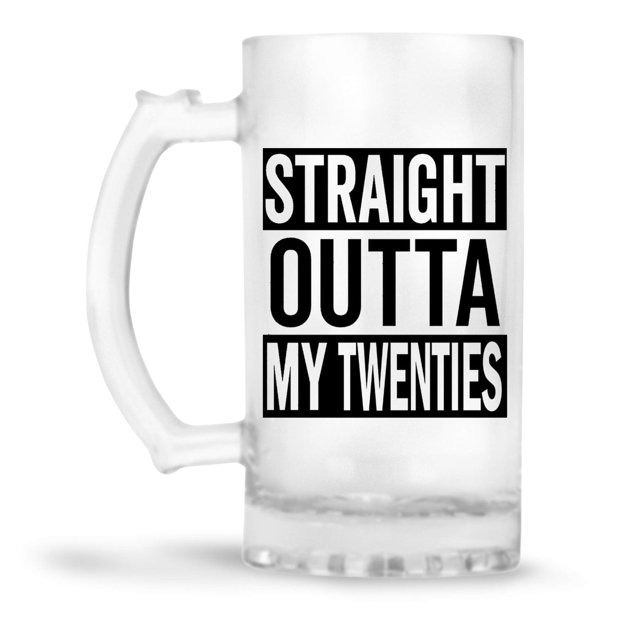 Straight Outta Twenties Beer Mug - corporate gift by YuBingo