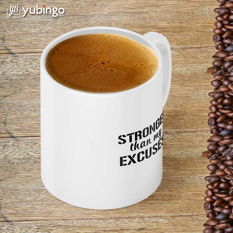 Stronger Than Excuses Coffee Mug - product image 4