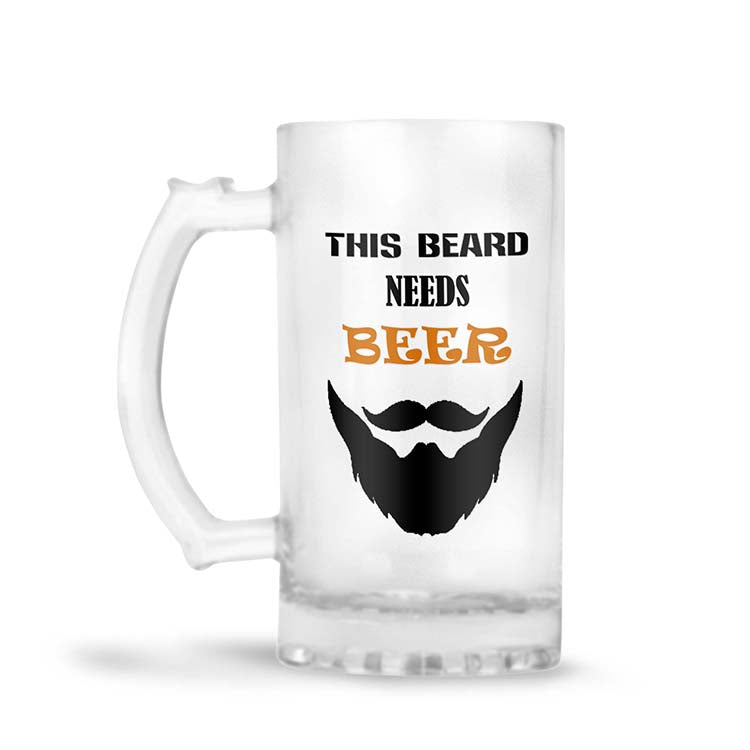 This Beard Needs Beer Beer Mug - corporate gift by YuBingo