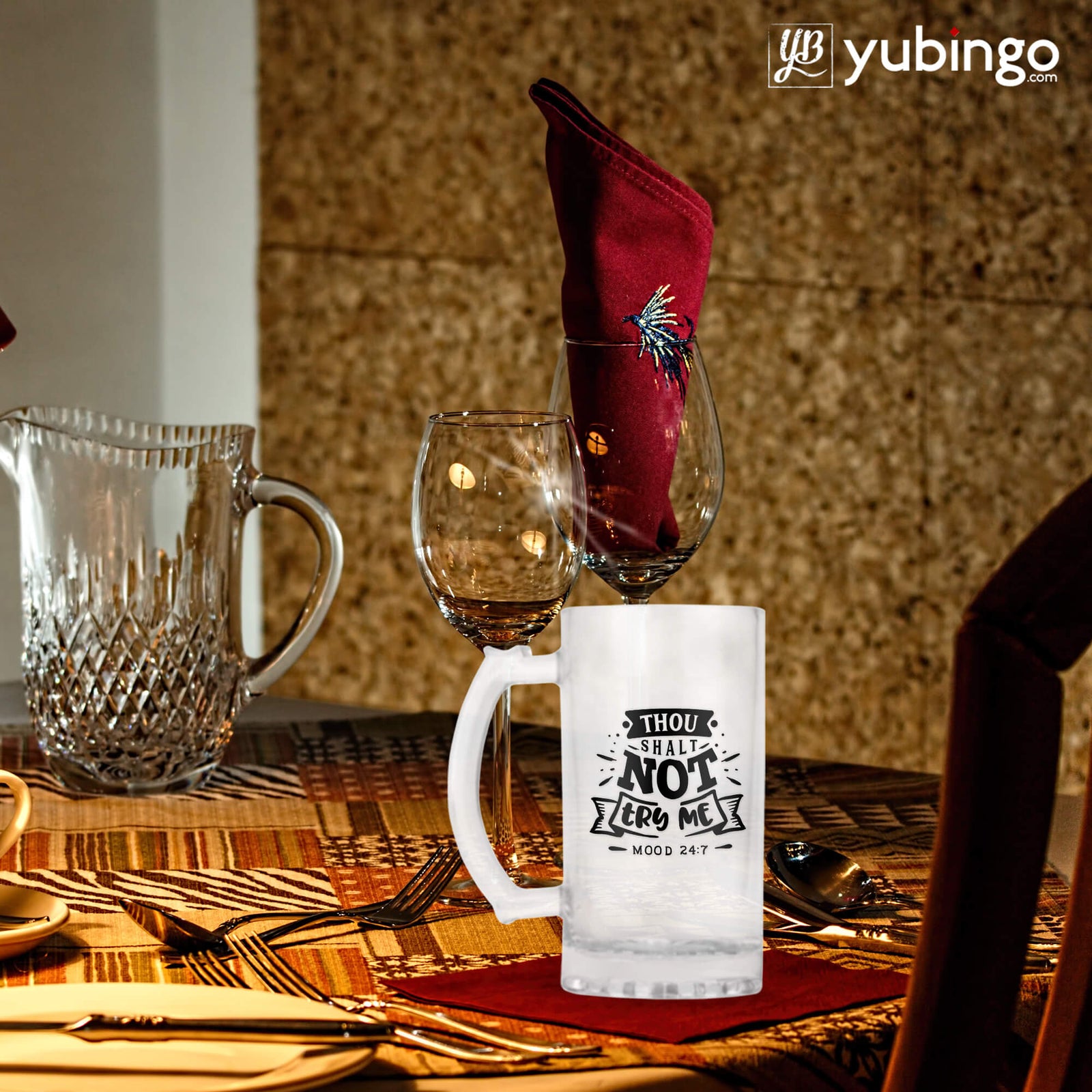 Thou Shalt Not Try Me  Beer Mug - product image 7
