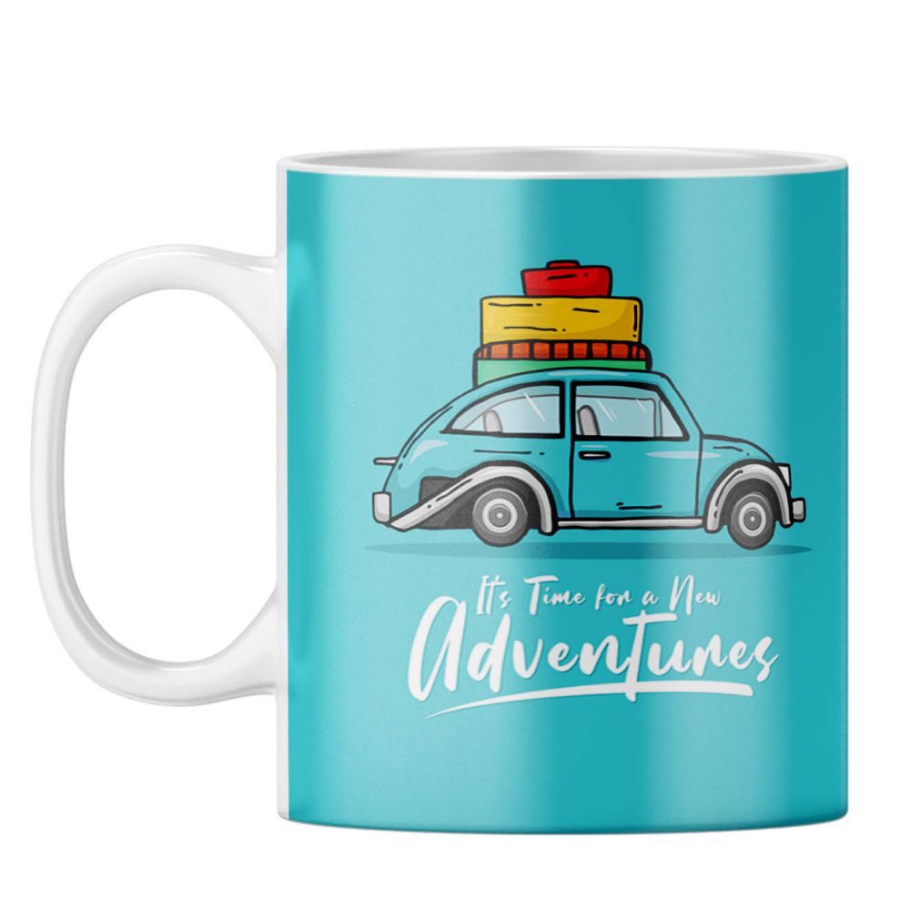 Time for Adventure Coffee Mug - corporate gift by YuBingo