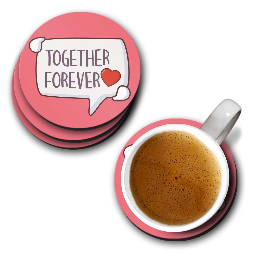 Together Forever Coasters - corporate gift by YuBingo