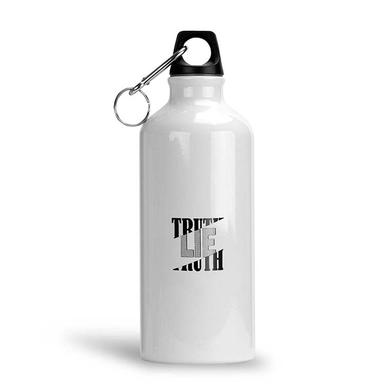 Truth and Lie Water Bottle - corporate gift by YuBingo