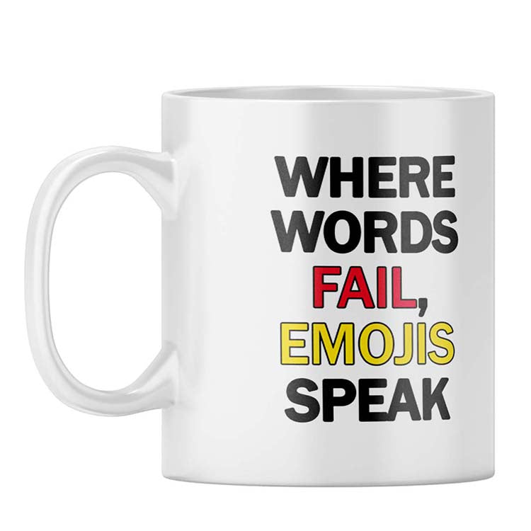 Where Word Fail Coffee Mug - corporate gift by YuBingo