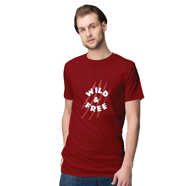 Wild and Free Men T-Shirt - corporate gift by YuBingo