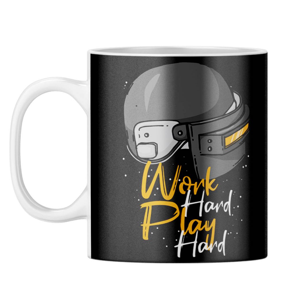 Work Hard Play Hard Coffee Mug - corporate gift by YuBingo