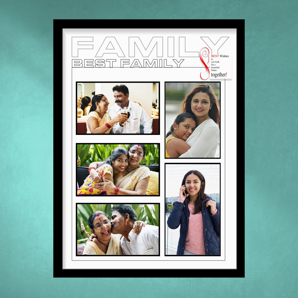 Best Family Photo Collage Customised Frame - corporate gift by YuBingo