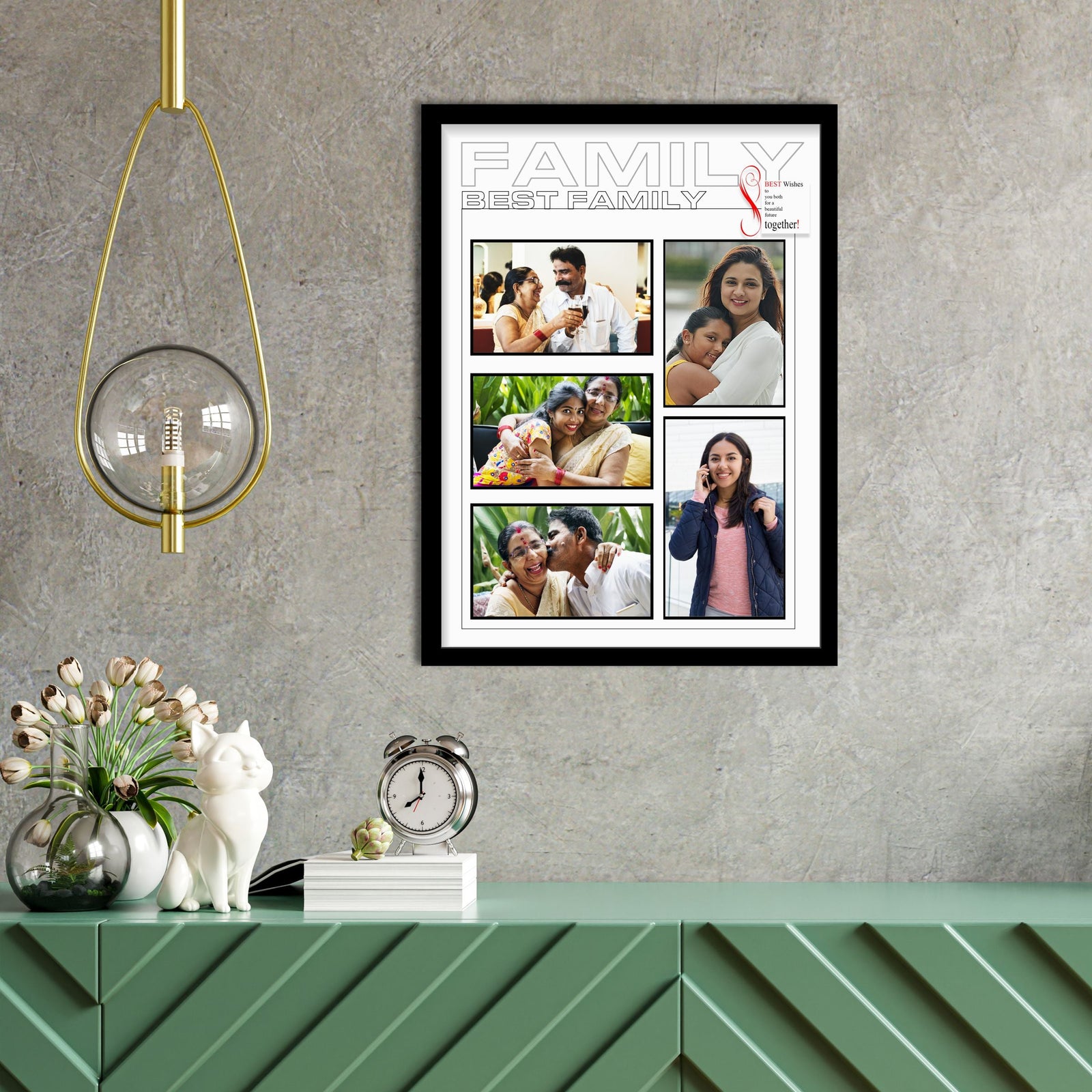 Best Family Photo Collage Customised Frame - corporate gift by YuBingo
