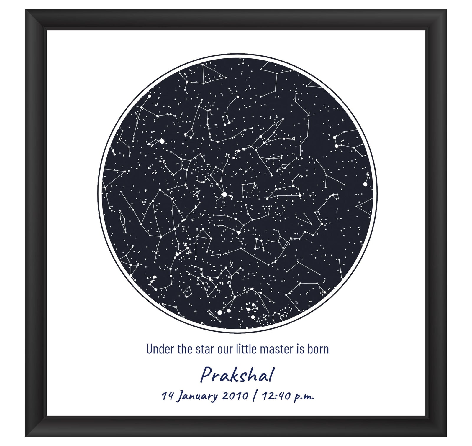Birthday Sky Map Customised Frame - corporate gift by YuBingo