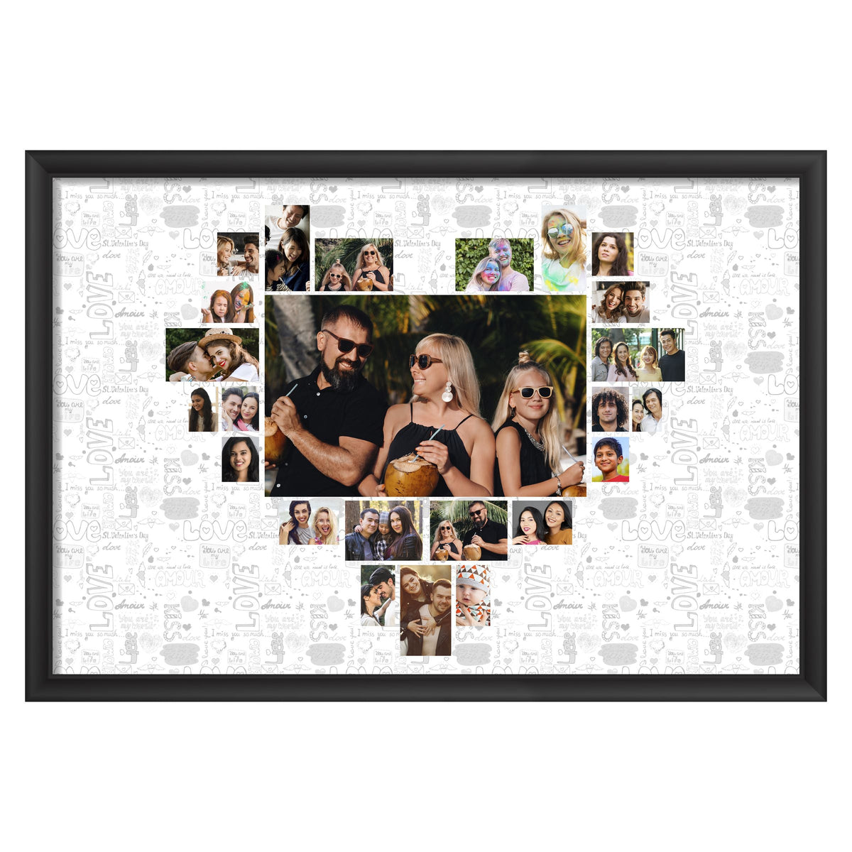 Heart Photo Collage Customised Frame - product image 2