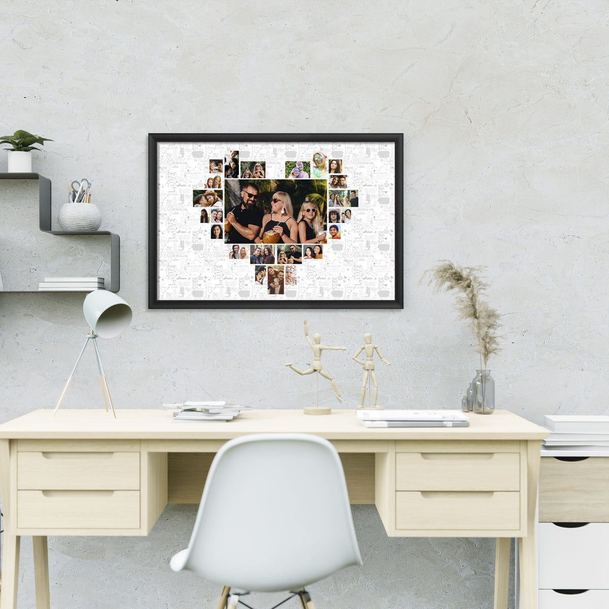 Heart Photo Collage Customised Frame - product image 3