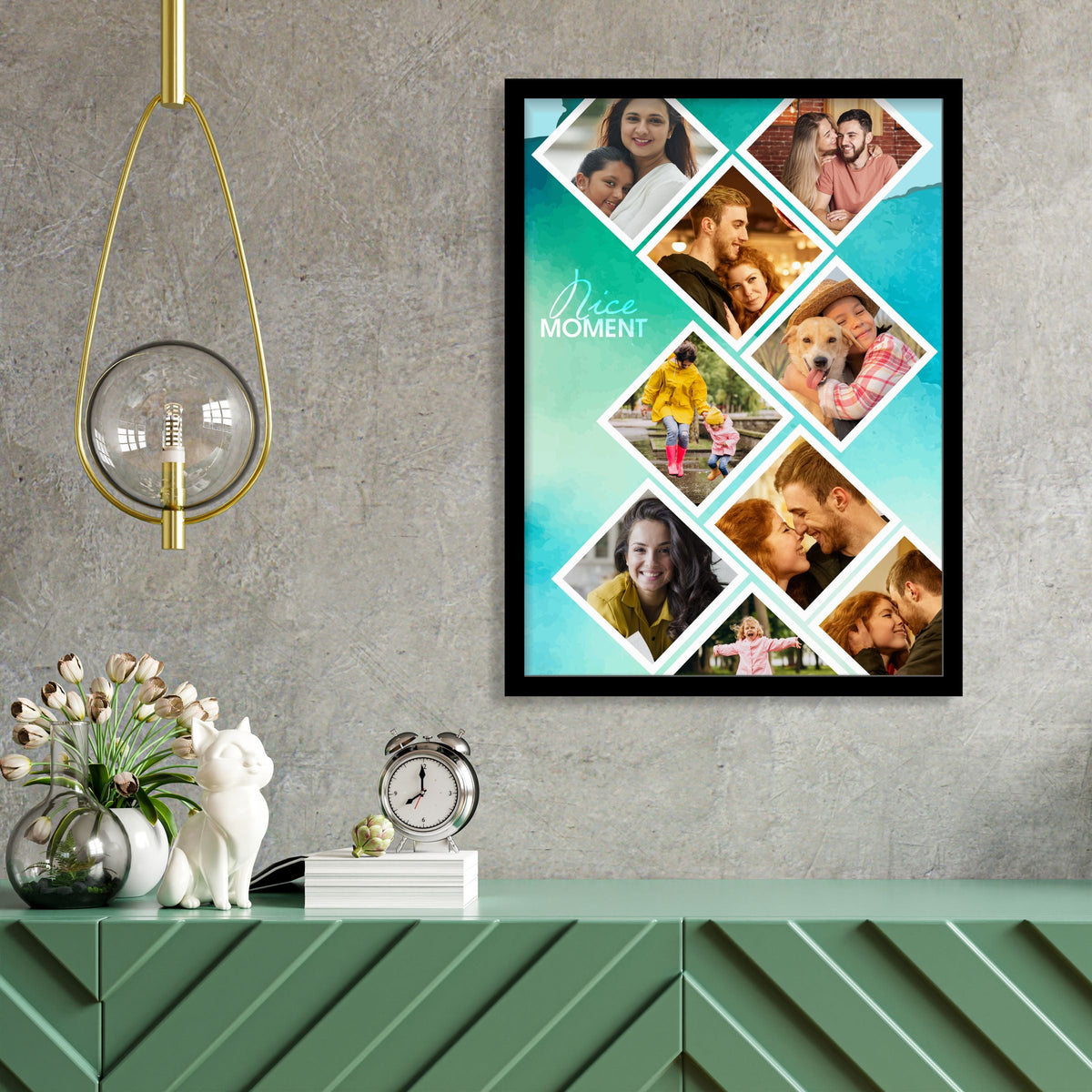 Nice Moment Photo Collage Customised Frame - corporate gift by YuBingo