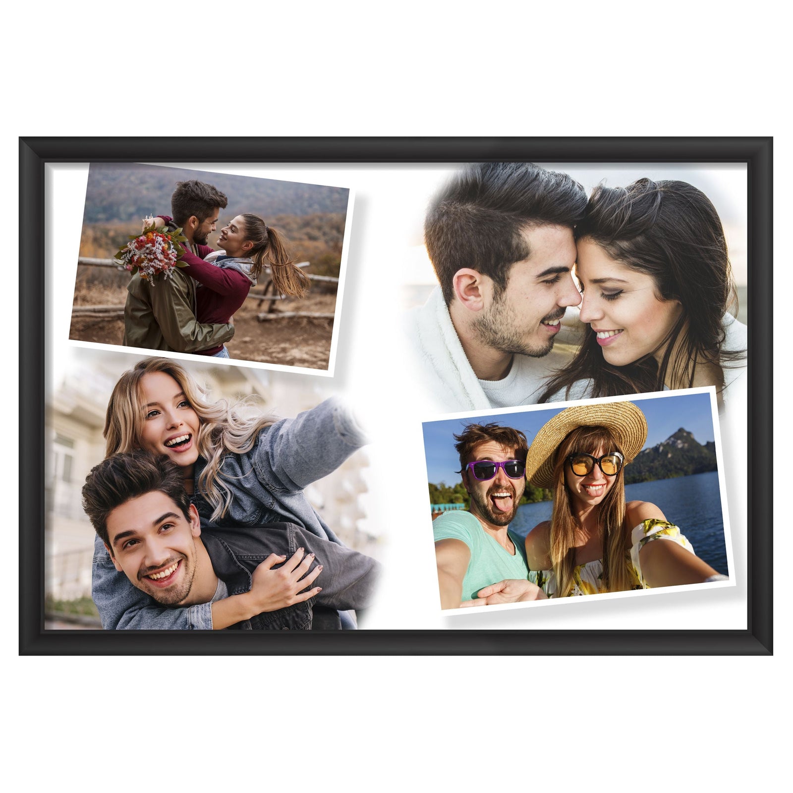 Photo Collage with Four Photos Customised Frame - corporate gift by YuBingo