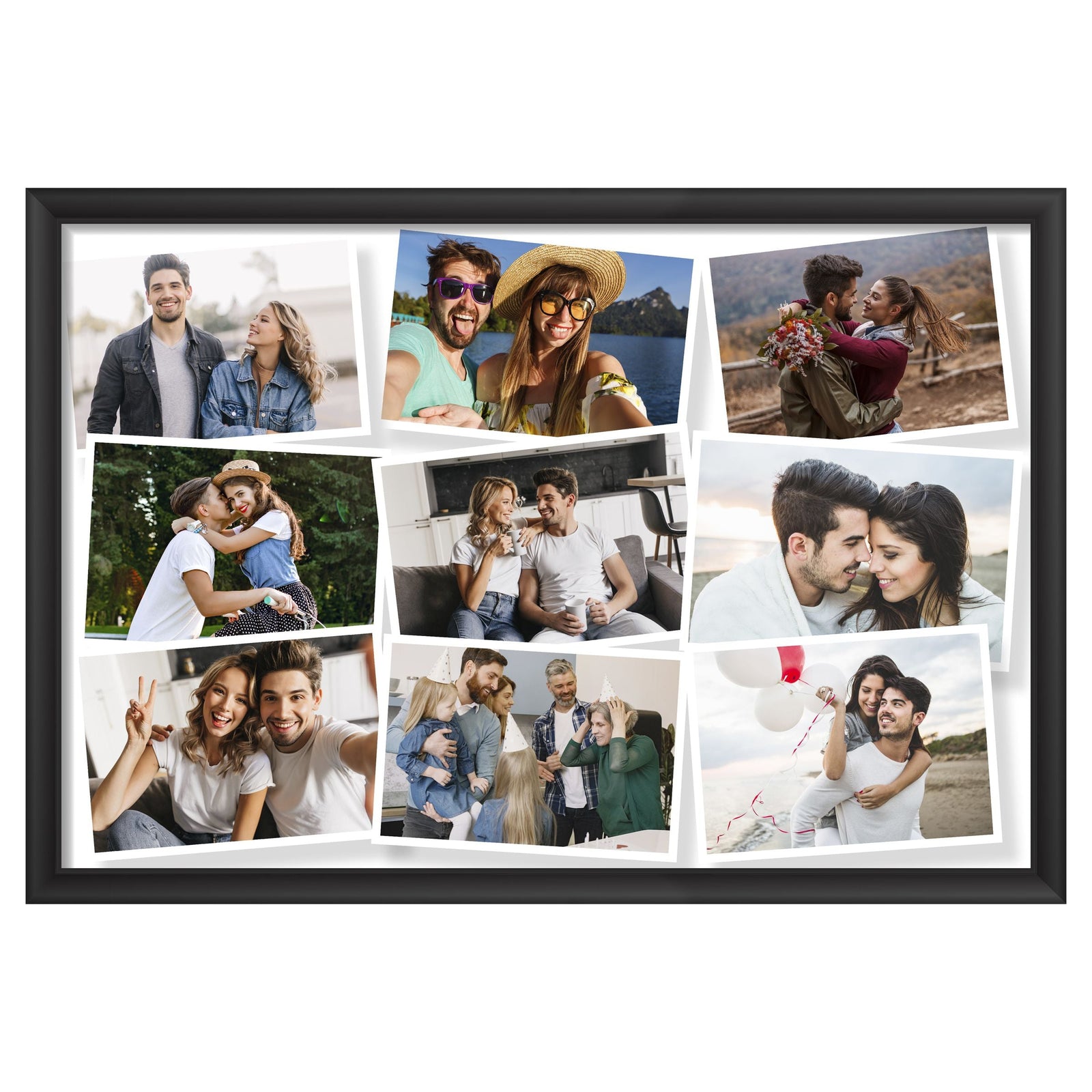 Photo Collage with Nine Photos Customised Frame - corporate gift by YuBingo