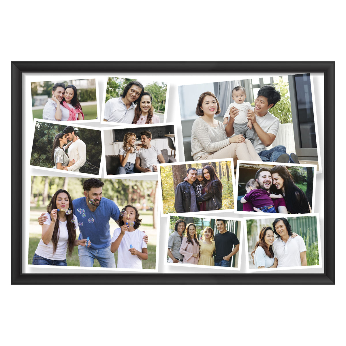 Photo Collage with Ten Photos Customised Frame - corporate gift by YuBingo
