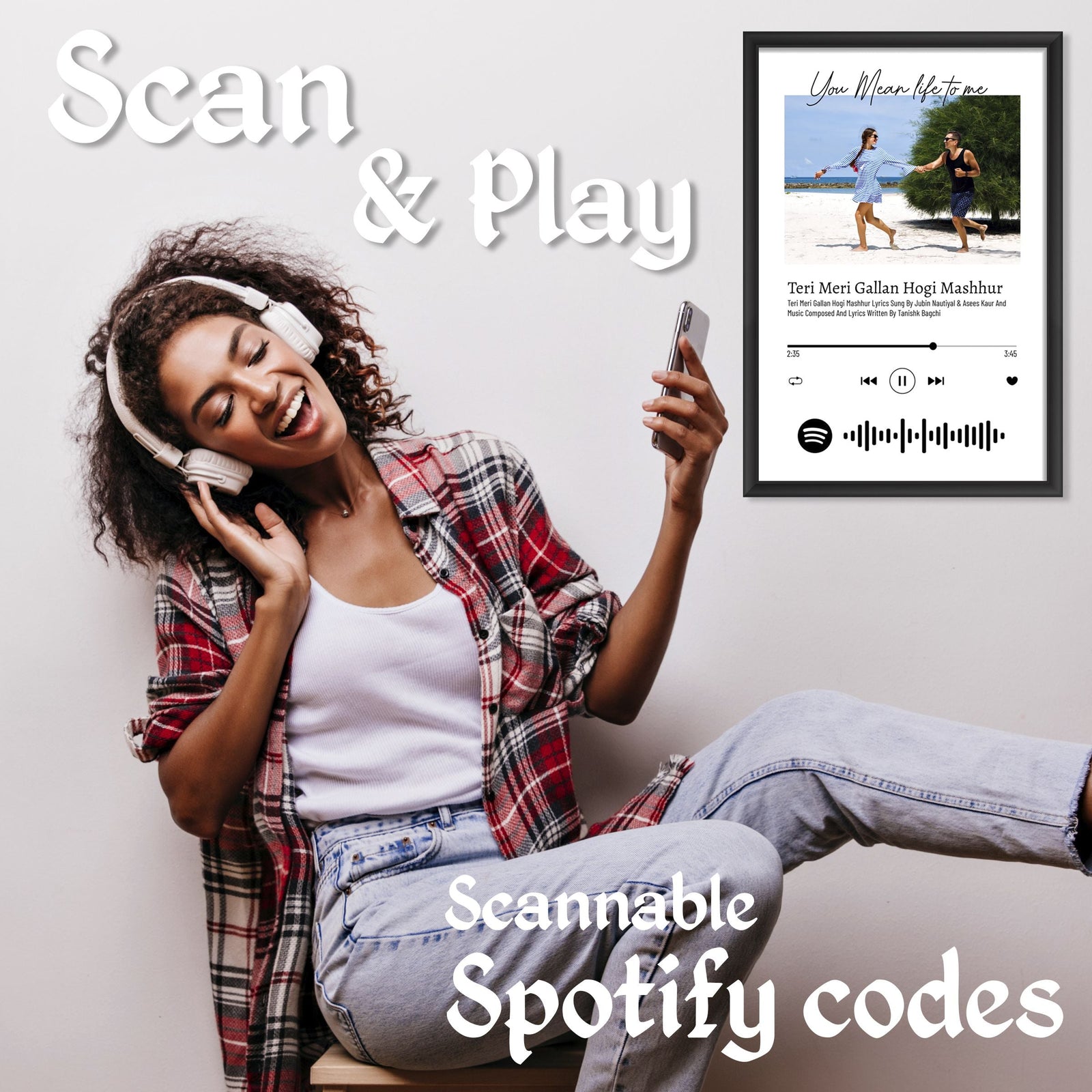 Spotify Scannable Song with Photo Customised Frame - product image 3